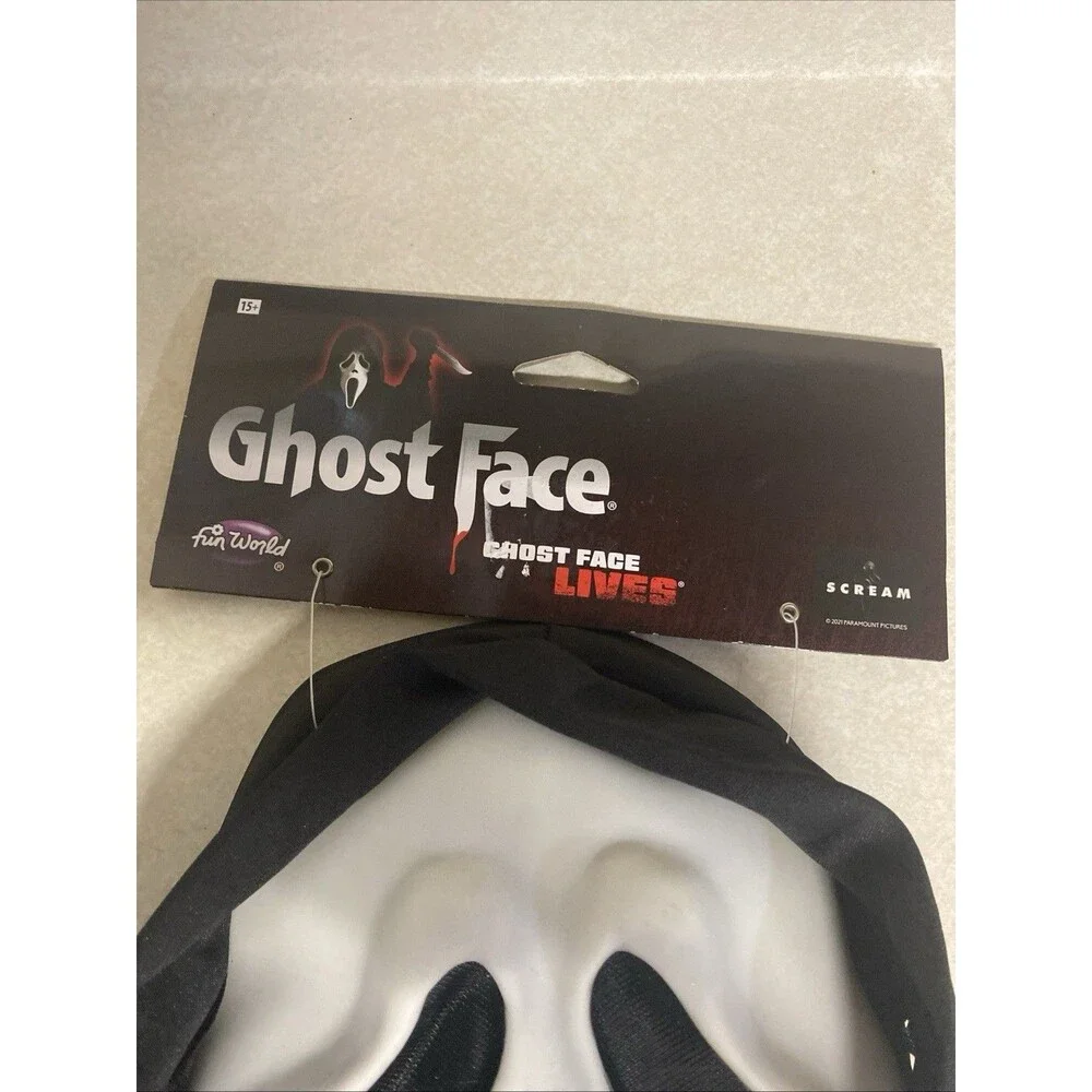 Fun World Easter Unlimited Scream Ghost Face Mask Hard Plastic Halloween 2021